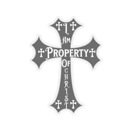 "Property Of Christ" Sticker -BIG