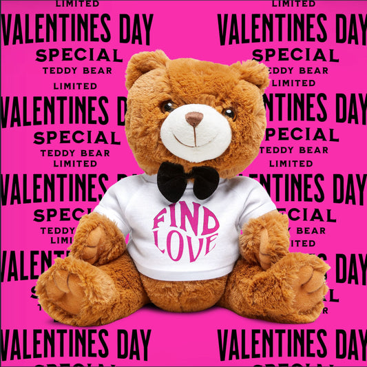 Valentine's Day Special Teddy Bear - Limited Edition 'Find Love' Plush